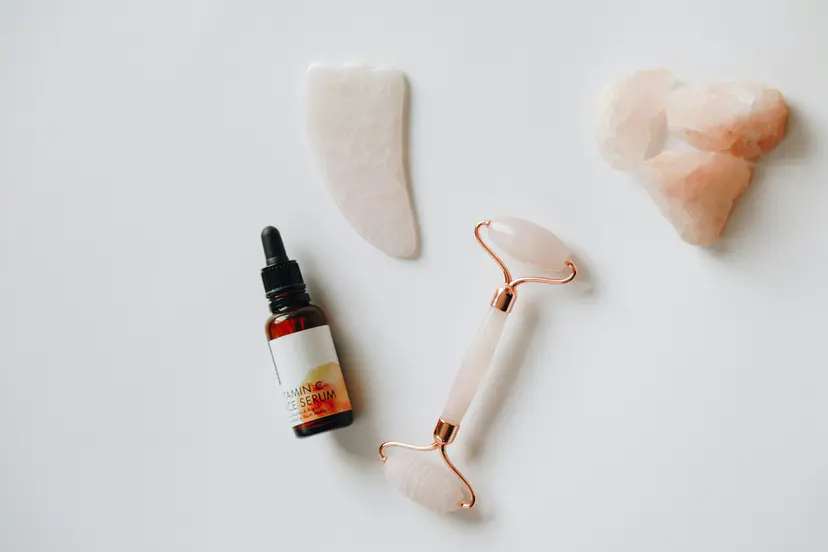 Rouleau & Gua Sha Quartz Rose
